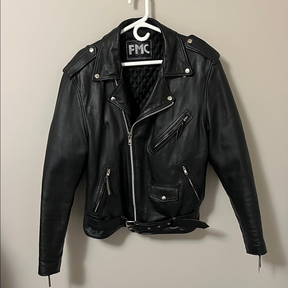 Black Leather Motorcycle Jacket